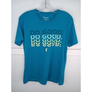 Cotopaxi Do Good Repeat T-Shirt Women Small Mineral Blue Short Sleeve EUC